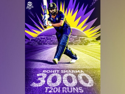 Rohit Sharma becomes third cricketer to score 3,000 runs in men's T20I | Rohit Sharma becomes third cricketer to score 3,000 runs in men's T20I