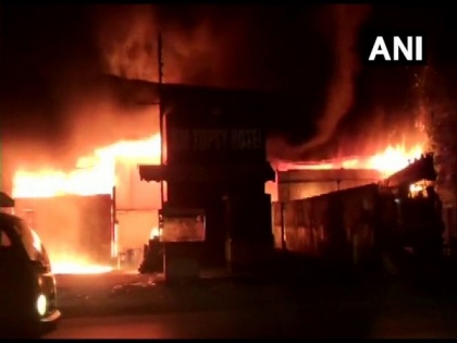 Fire breaks out at godown in Hyderabad | Fire breaks out at godown in Hyderabad