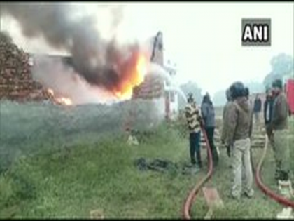 Fire breaks out at plastic godown in Lucknow | Fire breaks out at plastic godown in Lucknow