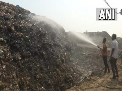 Fire at Perungudi dump yard on Chennai's outskirts completely extinguished today | Fire at Perungudi dump yard on Chennai's outskirts completely extinguished today