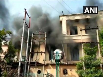 Fire breaks out in Noida plastic factory | Fire breaks out in Noida plastic factory Fire breaks out in Noida plastic factory | Fire breaks out in Noida plastic factory