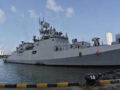 INS Tarkash brings 40 MT of Liquid Medical Oxygen to Mumbai from Qatar | INS Tarkash brings 40 MT of Liquid Medical Oxygen to Mumbai from Qatar