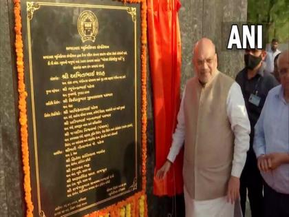 Amit Shah lays foundation stone of developmental projects in Ahmedabad | Amit Shah lays foundation stone of developmental projects in Ahmedabad