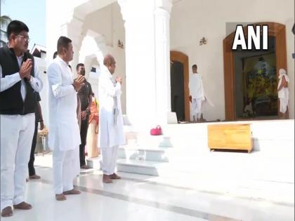 Manipur poll result day: CM N Biren Singh offers prayers at Shree Govindajee Temple | Manipur poll result day: CM N Biren Singh offers prayers at Shree Govindajee Temple