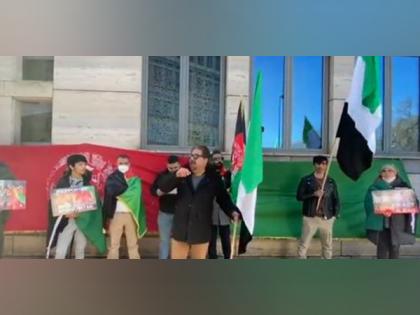 Germany: Protesters raise anti-Taliban slogans at Swiss consulate in Munich | Germany: Protesters raise anti-Taliban slogans at Swiss consulate in Munich