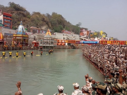 ITBP, CAPF, state police personnel take pledge to conduct safe 'Mahakumbh' in Haridwar | ITBP, CAPF, state police personnel take pledge to conduct safe 'Mahakumbh' in Haridwar