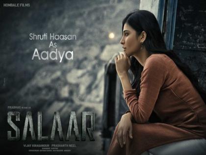 Shruti Haasan's first look from 'Salaar' revealed | Shruti Haasan's first look from 'Salaar' revealed Shruti Haasan's first look from 'Salaar' revealed | Shruti Haasan's first look from 'Salaar' revealed