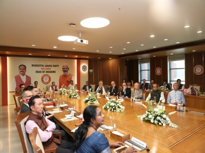 Foreign envoys evince interest in DBT, BJP's poll wins in meeting with Nadda | Foreign envoys evince interest in DBT, BJP's poll wins in meeting with Nadda