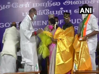 Five ministers inducted into Puducherry cabinet | Five ministers inducted into Puducherry cabinet