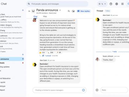 Google introduces in-line replies within announcement spaces in Chat | Google introduces in-line replies within announcement spaces in Chat Google introduces in-line replies within announcement spaces in Chat | Google introduces in-line replies within announcement spaces in Chat