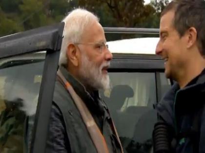 PM Modi thanks Bear Grylls for coming to India | PM Modi thanks Bear Grylls for coming to India