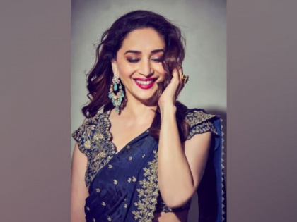 Madhuri Dixit charms fans with stunning pictures in 'blue hue' ensemble | Madhuri Dixit charms fans with stunning pictures in 'blue hue' ensemble