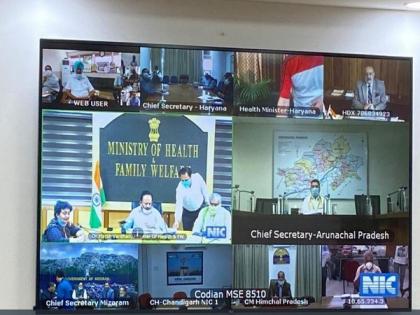 Dr Harsh Vardhan holds meet with state health minister on COVID-19 | Dr Harsh Vardhan holds meet with state health minister on COVID-19