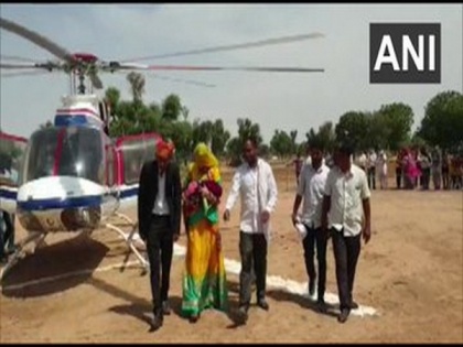 Family in Rajasthan village hires helicopter to bring home first girl child born in 35 years | Family in Rajasthan village hires helicopter to bring home first girl child born in 35 years