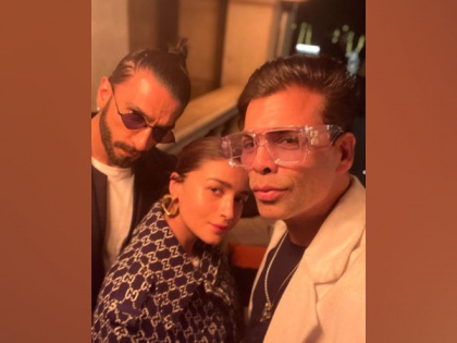 Karan Johar enjoys night out with 'Rocky Aur Rani Ki Prem' cast members Ranveer Singh, Alia Bhatt | Karan Johar enjoys night out with 'Rocky Aur Rani Ki Prem' cast members Ranveer Singh, Alia Bhatt