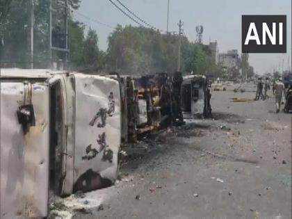 Haryana: Protests over 'Agnipath' scheme turn violent, police vehicles set on fire in Palwal | Haryana: Protests over 'Agnipath' scheme turn violent, police vehicles set on fire in Palwal