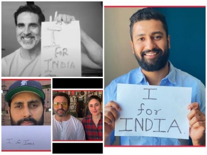 Akshay, Kareena, Saif, Vicky and others invite people to join 'I For India' | Akshay, Kareena, Saif, Vicky and others invite people to join 'I For India'