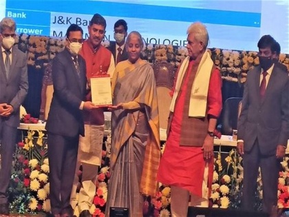 Nirmala Sitharaman hands over sanction letters to 145 beneficiaries of credit-linked schemes in Jammu | Nirmala Sitharaman hands over sanction letters to 145 beneficiaries of credit-linked schemes in Jammu