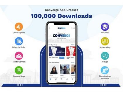 Converge App powered by Collegepond crosses 1 lakh downloads milestone! | Converge App powered by Collegepond crosses 1 lakh downloads milestone!