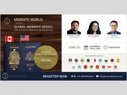 Migrate World presents Global Webinar Series: USA & Canada Residency by Investment | Migrate World presents Global Webinar Series: USA & Canada Residency by Investment Migrate World presents Global Webinar Series: USA & Canada Residency by Investment | Migrate World presents Global Webinar Series: USA & Canada Residency by Investment
