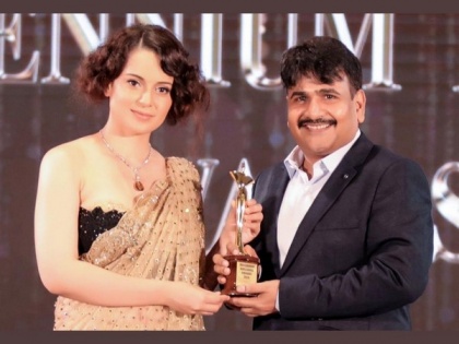 Ajmera Fashion wins 'Millennium Brilliance Award for Best Management in Textile Industry' | Ajmera Fashion wins 'Millennium Brilliance Award for Best Management in Textile Industry'