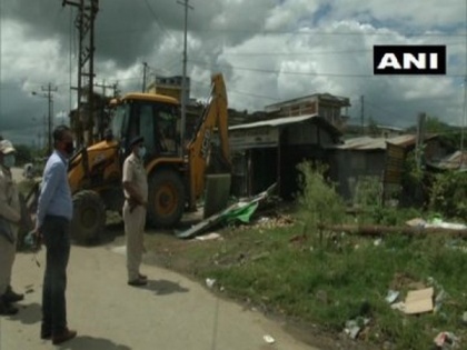 Eviction drive against illegal structures in Imphal | Eviction drive against illegal structures in Imphal