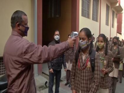 Students, teachers rejoice as schools reopen for classes 9, 12 in Jammu | Students, teachers rejoice as schools reopen for classes 9, 12 in Jammu