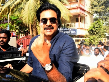 Pawan Kalyan cast his vote in Vijayawada Municipal elections | Pawan Kalyan cast his vote in Vijayawada Municipal elections