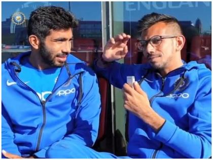CWC'19: Bumrah, Chahal praise Dhoni's batting against Windies | CWC'19: Bumrah, Chahal praise Dhoni's batting against Windies