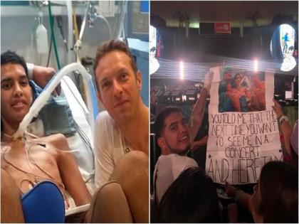 Promise kept: Fan attends Coldplay's concert six years after Chris Martin visited him at hospital | Promise kept: Fan attends Coldplay's concert six years after Chris Martin visited him at hospital Promise kept: Fan attends Coldplay's concert six years after Chris Martin visited him at hospital | Promise kept: Fan attends Coldplay's concert six years after Chris Martin visited him at hospital
