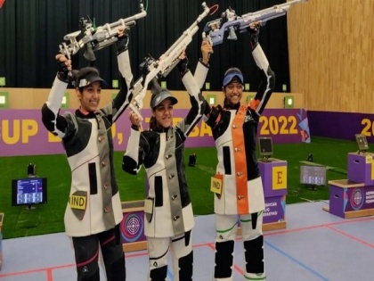 ISSF World Cup 2022: 10m air rifle women's team bags India's first gold in Baku | ISSF World Cup 2022: 10m air rifle women's team bags India's first gold in Baku