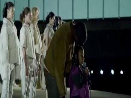 Kanye's 6-year-old daughter sets Paris fashion week on fire with rap performance | Kanye's 6-year-old daughter sets Paris fashion week on fire with rap performance