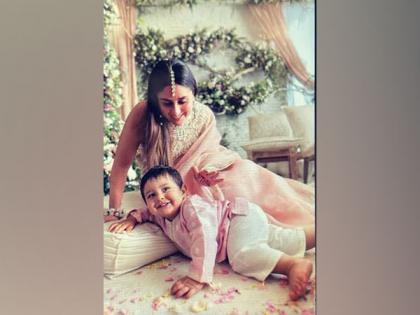 Have a look at this cute picture of Kareena Kapoor with son Jeh from Ranbir, Alia's wedding | Have a look at this cute picture of Kareena Kapoor with son Jeh from Ranbir, Alia's wedding