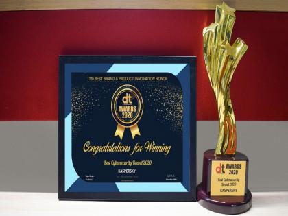 Kaspersky wins the 'Best Cybersecurity Brand 2020' Award and is recognized for its Product Innovation in the category | Kaspersky wins the 'Best Cybersecurity Brand 2020' Award and is recognized for its Product Innovation in the category Kaspersky wins the 'Best Cybersecurity Brand 2020' Award and is recognized for its Product Innovation in the category | Kaspersky wins the 'Best Cybersecurity Brand 2020' Award and is recognized for its Product Innovation in the category