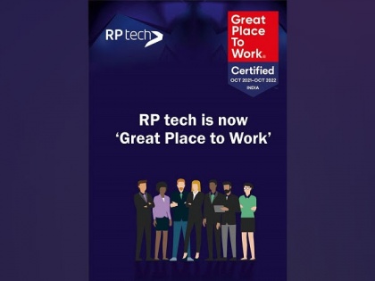 RP tech India receives the prestigious Great Place to Work certification | RP tech India receives the prestigious Great Place to Work certification