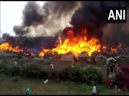 Himachal Pradesh: Fire breaks out in slums of migrant labourers in Una | Himachal Pradesh: Fire breaks out in slums of migrant labourers in Una