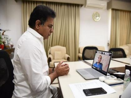 Telangana Minister KTR unveils device that kills viruses | Telangana Minister KTR unveils device that kills viruses