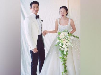 'Crash Landing on You' stars Hyun Bin, Son Ye Jin share wedding pictures | 'Crash Landing on You' stars Hyun Bin, Son Ye Jin share wedding pictures