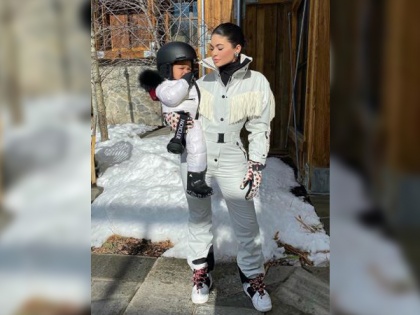 Kylie Jenner shares adorable snowboarding videos of daughter Stormi | Kylie Jenner shares adorable snowboarding videos of daughter Stormi