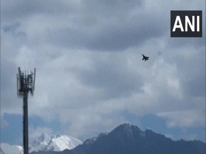 Military chopper, fighter jet activity seen in Ladakh's Leh | Military chopper, fighter jet activity seen in Ladakh's Leh