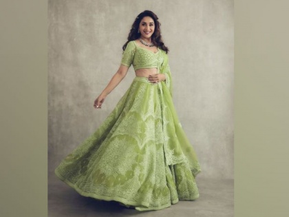 'Go green': Madhuri Dixit personifies beauty in traditional attire | 'Go green': Madhuri Dixit personifies beauty in traditional attire