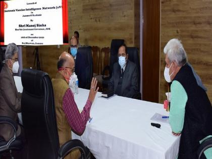 J-K LG launches 'Electronic Vaccine Intelligence Network' to rationalise Covid vaccine distribution | J-K LG launches 'Electronic Vaccine Intelligence Network' to rationalise Covid vaccine distribution J-K LG launches 'Electronic Vaccine Intelligence Network' to rationalise Covid vaccine distribution | J-K LG launches 'Electronic Vaccine Intelligence Network' to rationalise Covid vaccine distribution