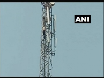After quarrel with wife, man climbs mobile tower, persuaded to come down | After quarrel with wife, man climbs mobile tower, persuaded to come down