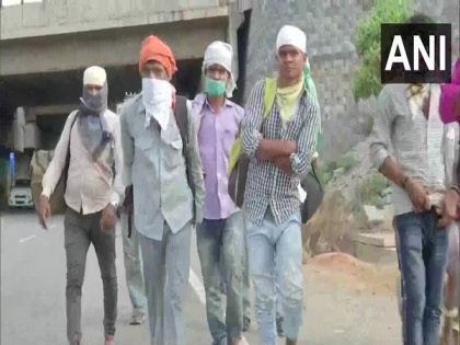 Distressed migrants walk their way home with no hope of transport in Telangana | Distressed migrants walk their way home with no hope of transport in Telangana