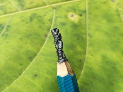Odisha artist creates miniature woman on pencil nib ahead of International Women's Day | Odisha artist creates miniature woman on pencil nib ahead of International Women's Day Odisha artist creates miniature woman on pencil nib ahead of International Women's Day | Odisha artist creates miniature woman on pencil nib ahead of International Women's Day
