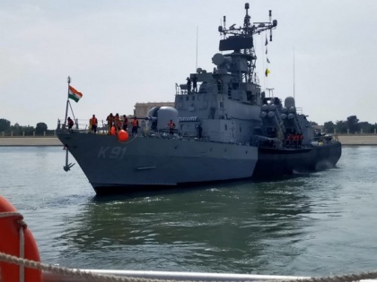 Indian Navy Ship Pralaya reaches Abu Dhabi to participate in NAVDEX 21, IDEX 21 | Indian Navy Ship Pralaya reaches Abu Dhabi to participate in NAVDEX 21, IDEX 21