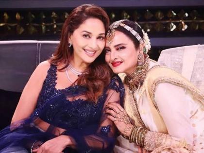 'Even today everyone is crazy about you': Madhuri Dixit in birthday note to Rekha | 'Even today everyone is crazy about you': Madhuri Dixit in birthday note to Rekha