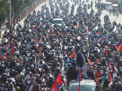 Nepal: Bike rally in Kathmandu to support KP Sharma Oli | Nepal: Bike rally in Kathmandu to support KP Sharma Oli