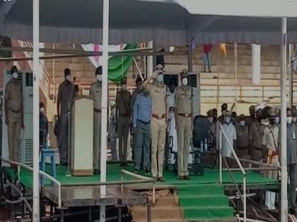 Andhra DGP, others inspect I-Day preparations at IGM Stadium in Vijayawada | Andhra DGP, others inspect I-Day preparations at IGM Stadium in Vijayawada