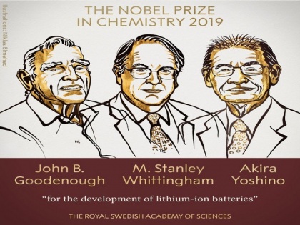 Nobel Prize in Chemistry awarded to 3 scientists for development of lithium-ion batteries | Nobel Prize in Chemistry awarded to 3 scientists for development of lithium-ion batteries